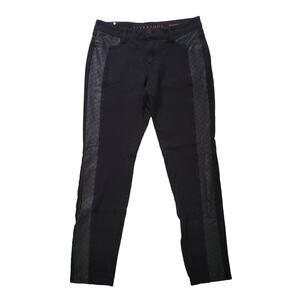 Liverpool Size 8/29 Madonna Legging‎ Faux Leather Side-Stripe Stretchy Mid-Rise